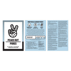 PEACE OUT Pore Strips visage : purifie les pores et lisse la peau.
