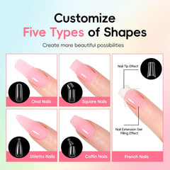 Gabarits d'ongles doubles PEACECOLOR pour formes personnalisées