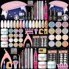 PEACECOLOR kit acrylique debutant poudre claire facilite une base nette et durable.