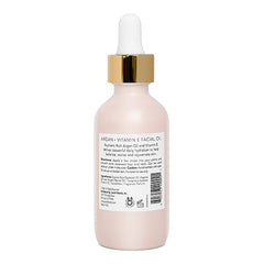 Pearlessence Argan et Vitamine E — application douce sur le visage pour nourrir la peau.