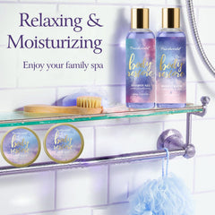 Gommage corps PearlWorld exfolie en douceur et laisse la peau lisse.
