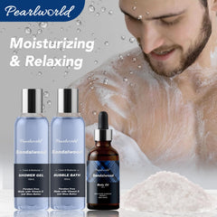 PEARLWORLD huile-corps homme océan: nourrissante et parfumée