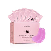 PEAUAMIE masque yeux rose, emballage indépendant pour une hygiène parfaite.