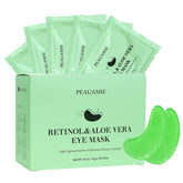 Patchs yeux Peauamie rétinol aloé véra emballage élégant pour soin rapide