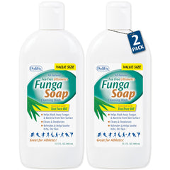 Pedifix FungaSoap bouteille lavage ensemble pack2 nettoie efficacement la peau