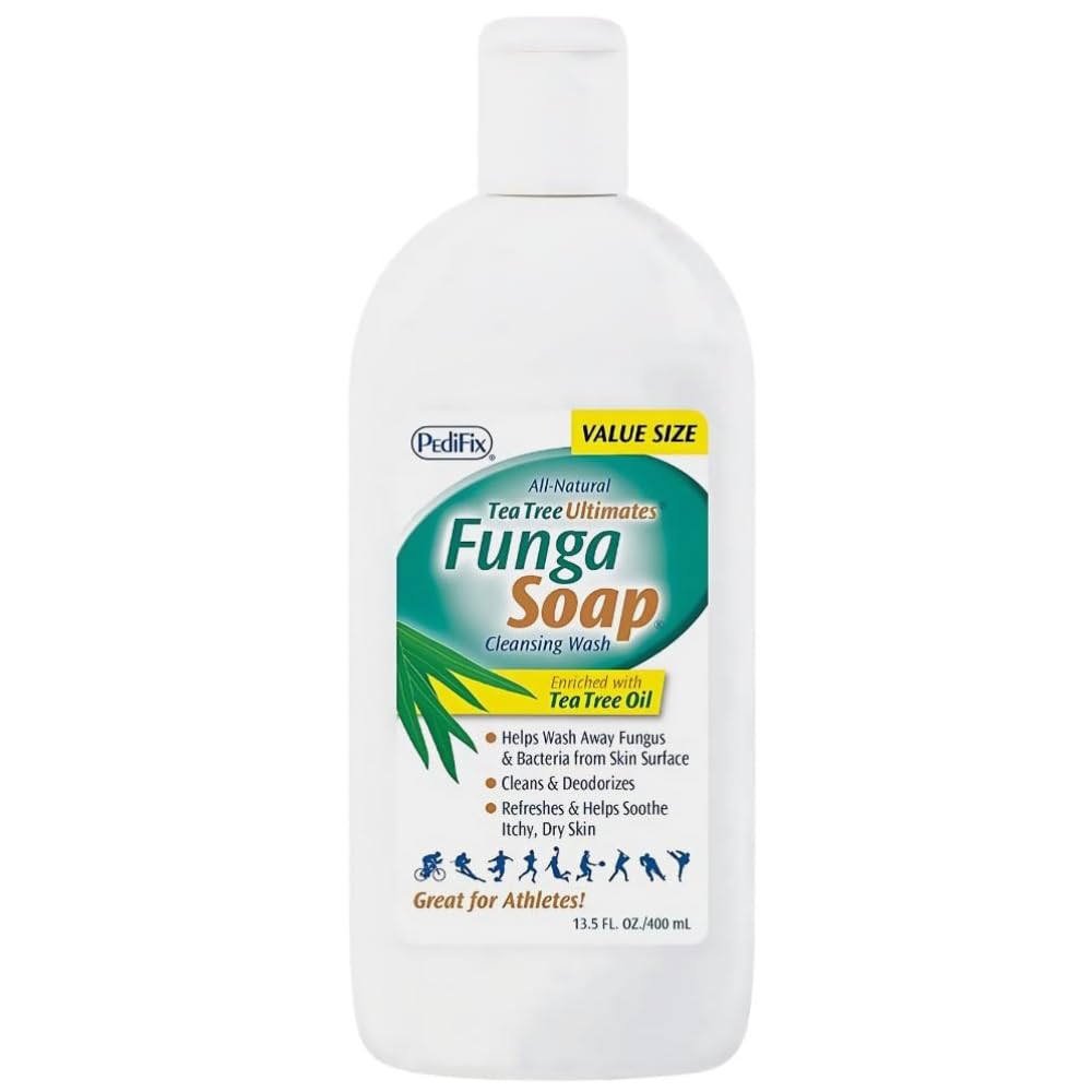 Pedifix FungaSoap – bouteille, nettoyage rafraîchissant du corps et des pieds.