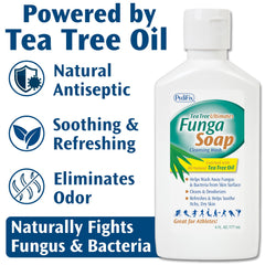 Nettoyant corporel quotidien FungaSoap à base naturelle.