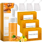 Peehss Nettoyant Curcuma avec Brosse : nettoyage en profondeur en douceur.