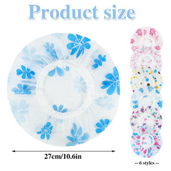 Pengxiaomei bonnet de douche avec élastique, maintien sûr sans glisser.
