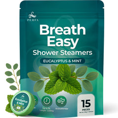 Perfa bombes douche eucalyptus tablette épaisse prête pour une séance aromathérapeutique revitalisante