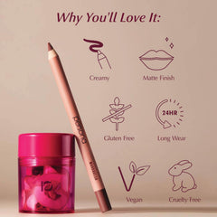 PERSONA Lip Liner Pencil – tracé précis, contour parfaitement défini pour un look pro.