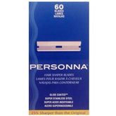 Lames de coiffage Personna dans un paquet de 60, coupe précise et durable.