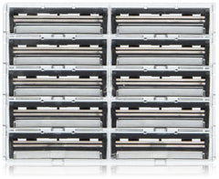 Cartouches Twin Pivot Plus de Personna avec bande lubrifiante pour un rasage fluide.