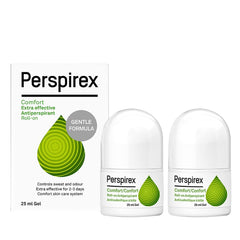 Perspirex Comfort roll-on antitranspirant incolore offre une protection longue durée sans parfum.