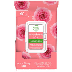 Petal Fresh Lingettes démaquillage rose – enlèvent maquillage sans rinçage.