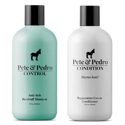 Pete & Pedro Control et Condition - flacon mentholé prêt à l'utilisation, pour cuir chevelu frais.