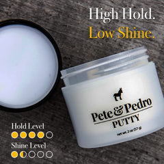 Appliquer Hair Putty Pete & Pedro, coiffure facile et flexible