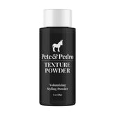 Pete & Pedro Texture Powder bottle showing weightless volume and matte finish