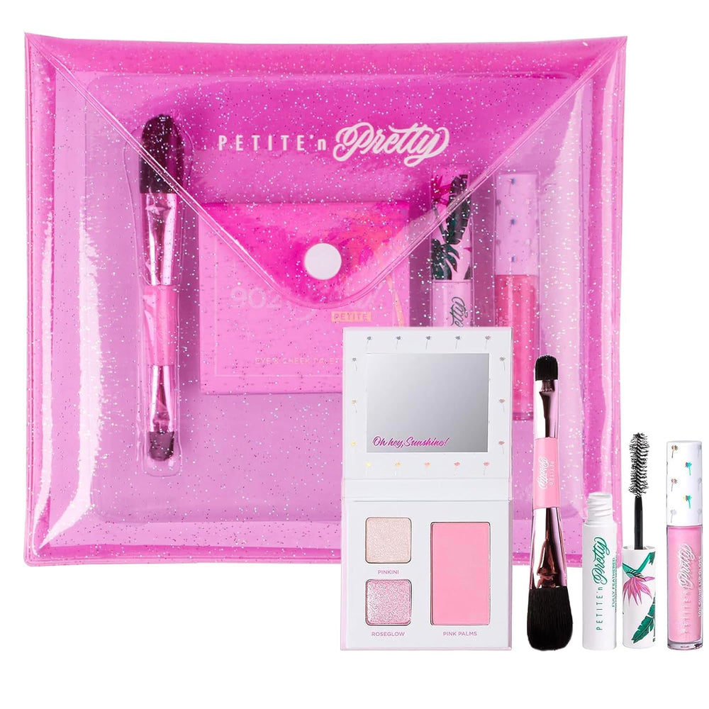 Petite 'N Pretty Glow Basics dans sa boîte cadeau, parfait pour débuter le maquillage