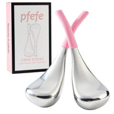 Pfefe bâtons cryo pour le visage : massage rafraîchissant et absorption améliorée des soins.