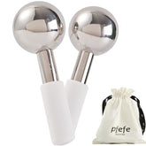 Pfefe globes glace visage – rouleau inox pour un soin frais et fluide