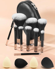 PGRODE ensemble pinceaux voyage 14 pièces pour un look complet en déplacement.