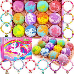 Bombe de bain Phaorui licorne avec bijou surprise à l’intérieur, expérience amusante pour enfant