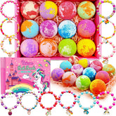 Phaorui boules de bain licorne – coffret cadeau attrayant, idéal pour un anniversaire.