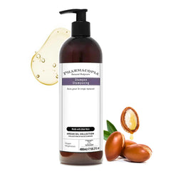 Shampoing Pharmacopia Hotel Argan: bouteille élégante et cheveux propres