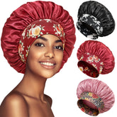 PHILIGHTS bonnet satin avec bande elastique large pour un confort nocturne.