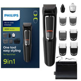 Kit Philips Norelco Multigroom 9-en-1 complet, prêt pour tous les looks.