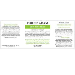 Extraits de pomme et poire dans Phillip Adam, hydratation en douceur.