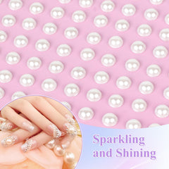 Phinus perles-cheveux-5mm: brillance subtile pour coiffure et maquillage