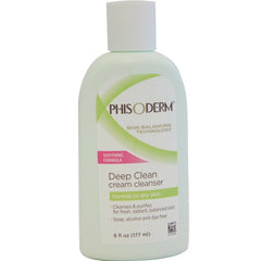 Phisoderm Crème Nettoyante Visage – bouteille 177 ml, nettoie en douceur tout en hydratant.