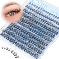 PHKERATA ensembles cils naturels 200Pcs pour un regard délicat et naturel.