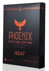 Phoenix Foot Peel pour homme – emballage du produit, prêt à être acheté.