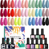 Phoenixy vernis gel ensemble 21 teintes bordeaux: idéal pour une manucure élégante et durable