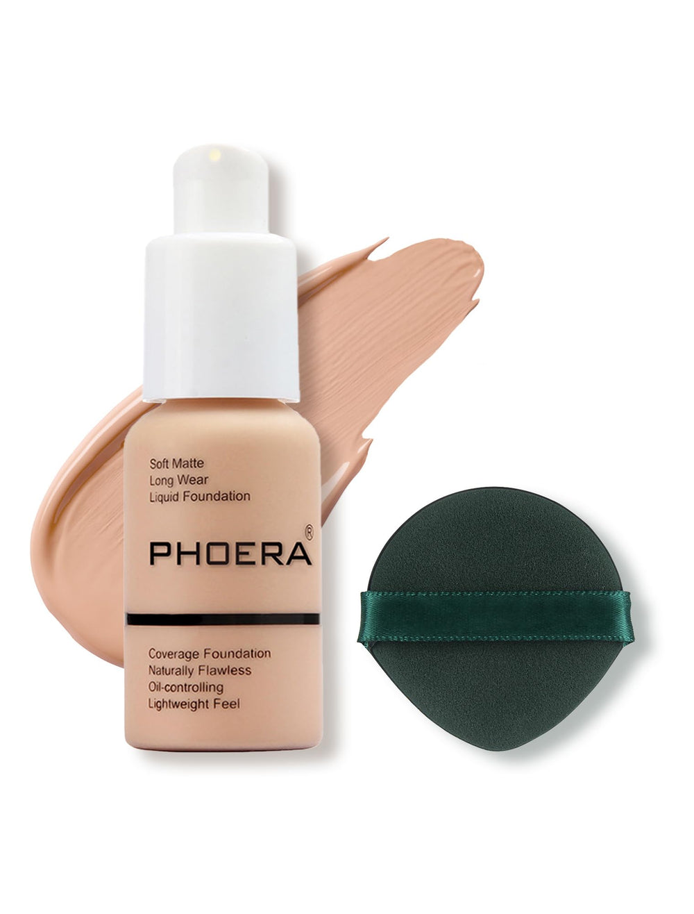 Phoera Foundation flacon-base-matte-perfection-peau: couvrance homogène et longue tenue.