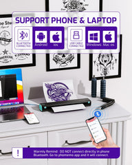 Phomemo M08F : connexion sans fil et application conviviale