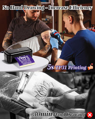 TP31 le compagnon portable pour des designs tatouages lors d’un événement.