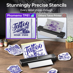 Phomemo TP81 appareil léger et portable pour atelier et déplacement.