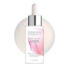 Physicians Formula Rosé All Day Serum – flacon et éclat discret, hydratation légère