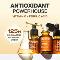 Éclat naturel après l'utilisation du sérum Physiogel Vitamin C.