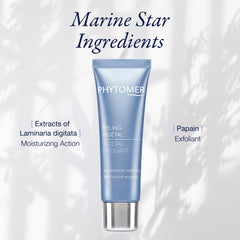 Phytomer exfoliant végétal – formulation douce adaptée peaux sensibles.