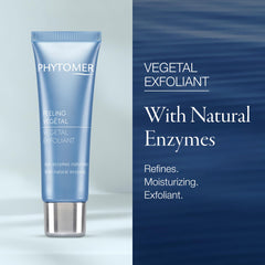 Phytomer exfoliant végétal – texture peau affinée après utilisation.