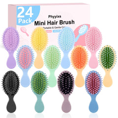 Phyyixs mini-brosse, couleurs vives pour démêler en douceur partout.