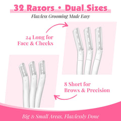 Phyyixs rasoir sourcils courts: contour précision autour des yeux et lèvre supérieure.
