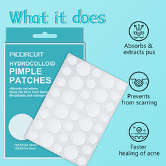Patch PICcircuit bouton visage 8 mm, ciblage précis et discret.