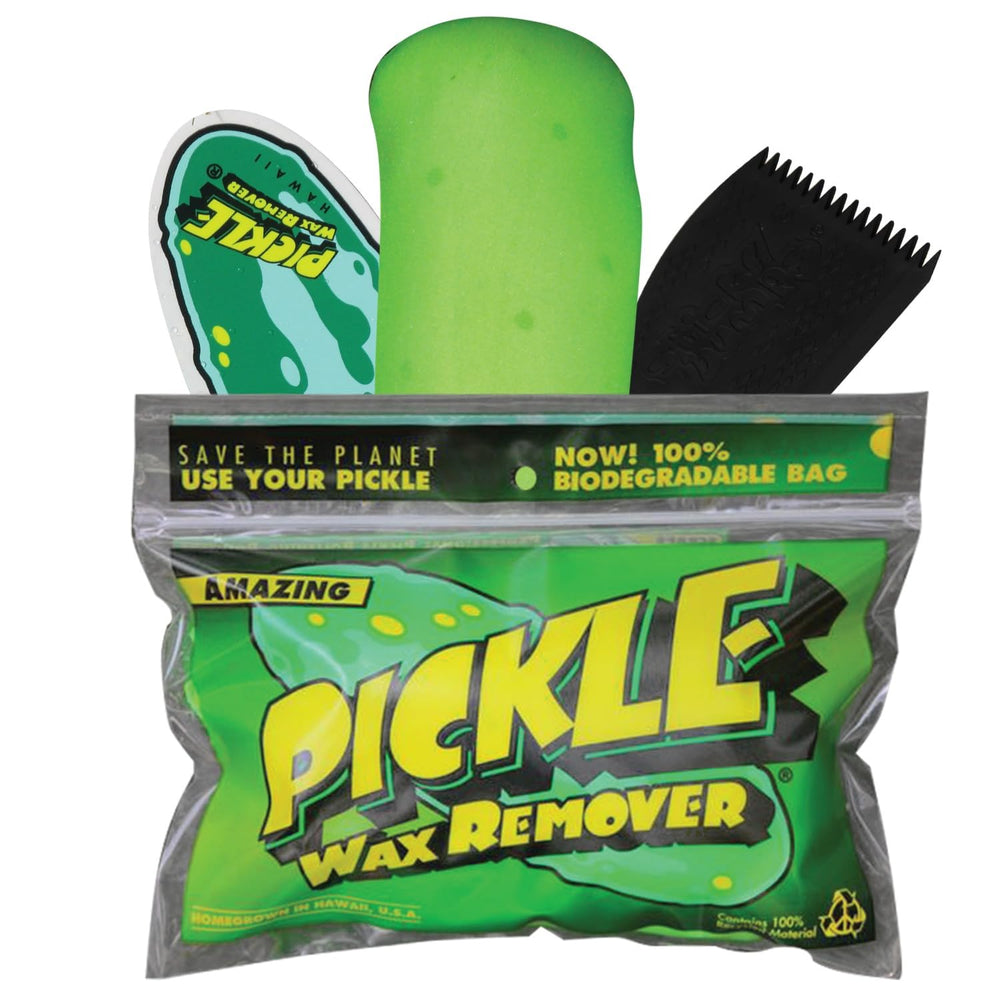 Éliminateur Pickle Wax avec kit peigne Sticky Bumps pour entretenir la cire du surf