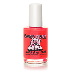 Piggy Paint Drama vernis néon orange brillant sur bouteille, couleur vive idéale pour l’été.